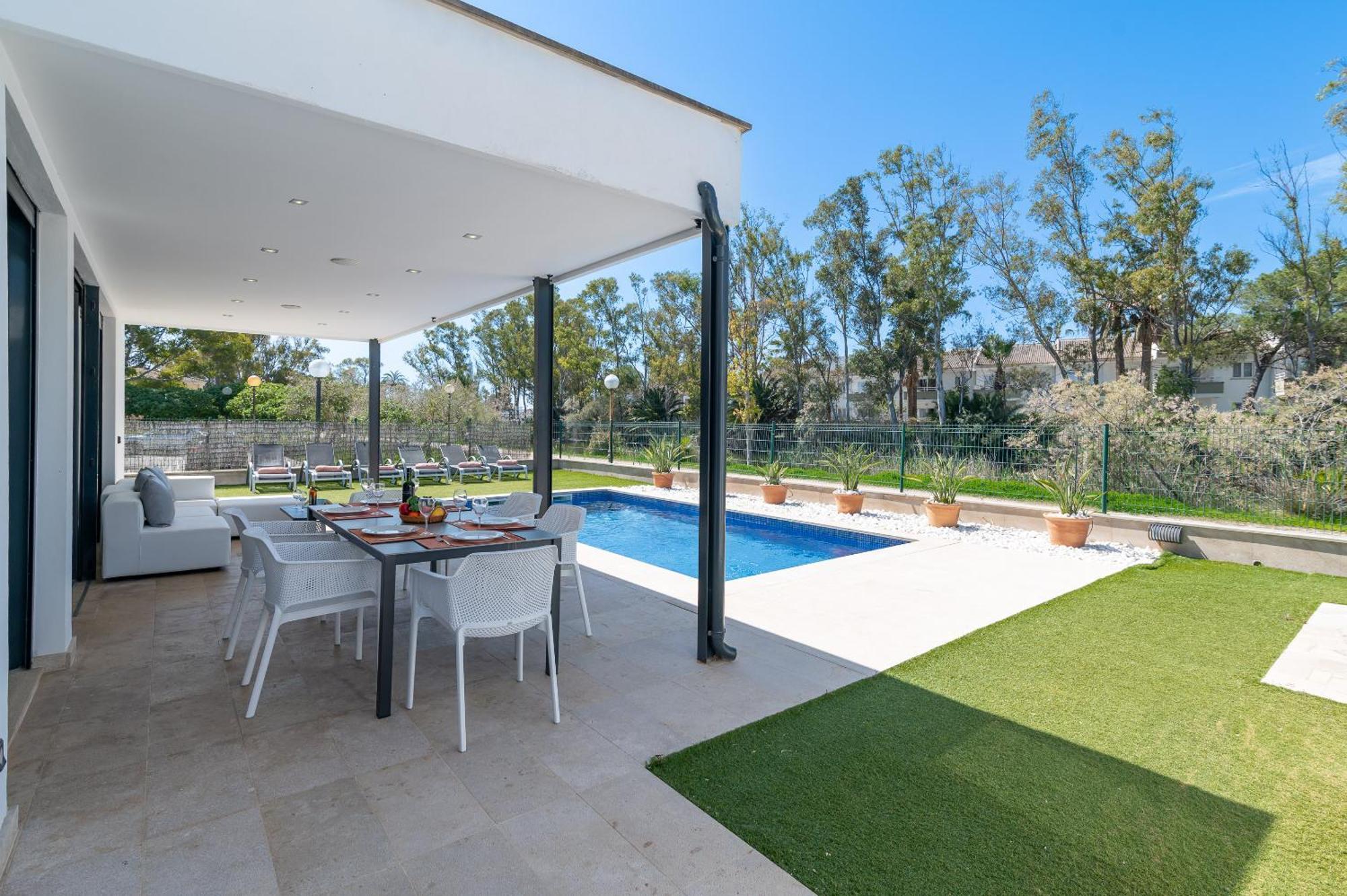 Beach Villa Cosins 1 Mel By Sealand Villas 阿尔库迪亚 外观 照片